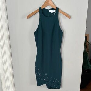 Elizabeth and James Teal Mini Dress Sz 0